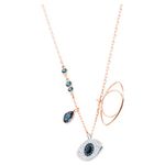 New Rose Gold Crystal Evil Eye Pendant Necklace 5172560