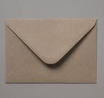 C6/A6 114x162mm Brown Recycled Fleck Eco Kraft Envelopes Gummed Dia. Flap