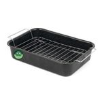Russell Hobbs Roaster Tray Oven Roasting Pan & Rack Romano Vitreous Enamel 34cm