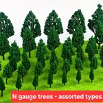 N gauge - Assorted model N scale scenery trees choice of packs 1:148 1:150 1:160
