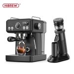 HiBREW H10A Espresso Machine with G5 Electric Coffee Grinder Barista Combo Set