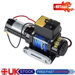 Electric Winch Fiber Rope Car GEARZAAR With 2 Wireless Remote Controls Boat