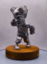 Keith Flint Prodigy   Statue- Metalic Silver Finish