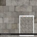 5 x SHEETS CONCRETE PAVING SLABS BRICK PAPER OO GAUGE 1:76 MODEL RAILWAY TX117