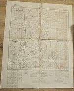 1945 WWII Burma Military Map Sheet 93 D/1 Meiktila Yamethin RESTRICTED 61x50cm