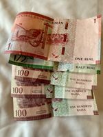 Selection of Omani banknotes from Oman