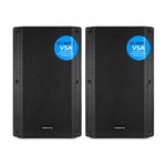 Vonyx VSA12 Powered PA Speaker Pair 1600W 12" Bi-Amplified DJ System