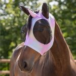 Horse Summer Fly Mask with Unicorn Horn