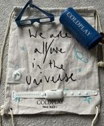 COLDPLAY Music Of The Spheres VIP Bag, Water Bottle, Moon Specs and Love Badge