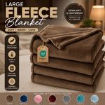 Fleece Throw Blanket All Season Soft Cosy Lightweight Throws For Sofa Bed Chair