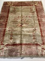 Ziegler carpet Oriental Persian rug Chobi light gold Art Deco design silky gloss Lux