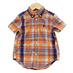 Ralph Lauren Shirt Boys 2-3 Years Multicolour Plaid Cotton Button Down Summer