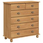 Chest of Drawer with Drawer with Storage ASKIM Solid Pine Wood Drawers  vidaXL
