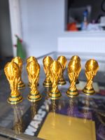10 Mini (2inch)world Cup Trophys 3d Printed In Premium Materials Brand New✅️✅️
