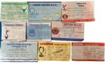 TICKET stubs :  Chelsea 1990 X 9 div 1