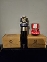 Spaten and Lowenbrau Wooden tap handle magnets for phillps keg machine