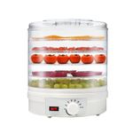 Electric Food Dehydrator 350W with 5 Trays, Adjustable 35–70°C for Healthy Snack