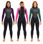 LADIES WOMENS FULL LENGTH WETSUIT NEOPRENE SWIMMING KAYAK SURFING SUP TRIDENT
