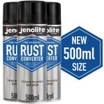 Jenolite Rust Converter Spray 500ml (3-Pack) Turn Rust to Ready to Paint Surfac