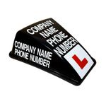 Lettercraft SOM 13 Black + Graphics & Rubber Seal - Magnetic Driving School Sign
