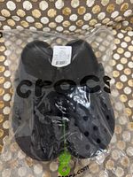 Crocs Classic Black Croslite Slip On Clog Sandals Men's UK 8 (MPN 10001-001)