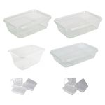 MICROWAVE REUSABLE FOOD CONTAINERS AND LIDS  PLASTIC FOOD SAFE ANY SIZE