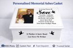 Large Personalised Ashes Casket Urn with Photo | Adult Memorial Memory Box