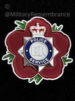 Police Service Remembrance Flower Lapel Pin (POL11)