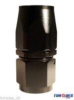 AN-6 (AN6) STRAIGHT FastFlow Stealth Black Hose Fitting