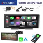 8" Touch Screen Portable 4K Car Wireless Apple CarPlay Android Auto Radio BT FM