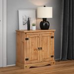 Corona Sideboard 2 Door Cupboard Solid Wood Small Mexican Pine Wooden Mercers