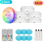 6x SANSI IP68 Submersible LED Pool Lights RGB for Above Ground Swimming Pool UK