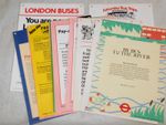 19 x LONDON TRANSPORT BUS STOP PANEL POSTERS ALL DIFFERENT