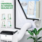 Air Conditioner Window Seal Universal AC Window Seal Kit with Double Zip 3m Duct