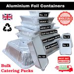 Aluminium Foil Catering Trays with Lids bulk Disposable Food Container Wholesale