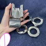 Magnetic Stainless Steel Bondage Ball Stretcher Men Penis Ring Enhancer Bondage