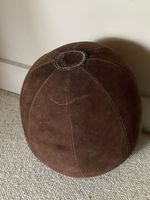 Vintage leather Suede Medicine Ball Gym Equipment Military Army PTI Issue 7lb