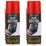 2x 400ml Compressed Air Duster Spray