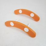 Archery Foot Markers (Orange) Feet Floor Marker with 4 White Target Pins