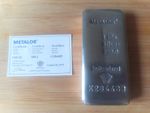 1kg Silver Bullion Bar with Certificate Of Authenticity by METALOR