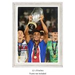 Desire Doue Hand Signed Super Cup PSG Trophy Celebration Autograph Photo & COA