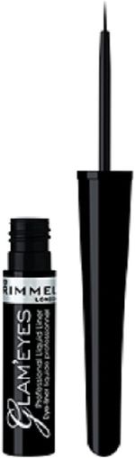 Rimmel Glam'eyes Professional Liquid Eyeliner, Black Glamour 3.5 ml NEW SEALED