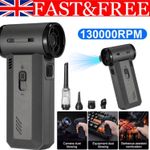 Portable Turbo Jet Fan Air Blower Vacuum Powered Dry Cleaning Handheld Outdoor