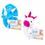 New Baby Boy Girl First Soft Cuddly Rattle With Teether Toy Unicorn Triceratops