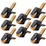 TOLESA 4 Inch Spring Clamps for Woodworking 8PC Large Wood Clamps with 15 Lbs