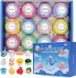 12Pcs, Bath Bomb ,Gift Set,With Surprise, Toys Inside, Bath Bombs for Kids