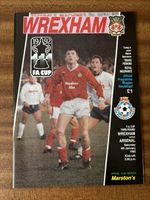 Wrexham v Arsenal 4th January 1992 FAC Official Programme