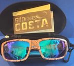 Costa Del Mar 580P Camo Costa 580 Mirrored Wrap Sunglasses Blue Lens Case