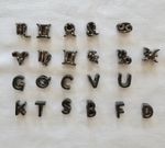 Job Lot of 22 Tarnished 925 Silver Horoscope Zodiac Symbols&Letter Charms £4.55