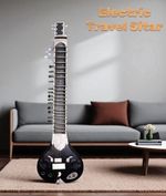 Indian Electric Travel Sitar Tun Wood Professional Classical + Bag & Strings